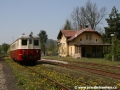 Osádka motorového vozu M262.0209 telefonicky zajišťuje volnost úseku z Hrabačova dále k Rokytnici nad Jizerou. | 25.4.2009