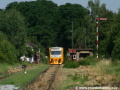 Na nádraží Praha-Jinonice vjíždí Regionova 814.123-6+914.123-5. | 8.7.2010