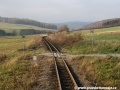 Klikatící se koleje Osoblažky v krajině. | 5.11.2011