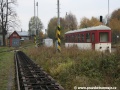 Podvalníky, výtopna z roku 2007 a odstavený vůz Balm/u v Třemešné ve Slezsku. | 5.11.2011