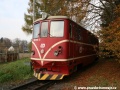 Odstavená lokomotiva 705.916-5 v osoblažském šturcu. | 5.11.2011