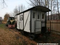 Cyklovagón odstavený v Třemešné ve Slezsku. | 5.11.2011