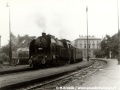 Parní lokomotiva 464.058 na nádraží Praha-Těšnov | 1.7.1972