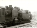 Parní lokomotiva 464.009 v čele osobního vlaku na těšnovském nádraží | 1.7.1972