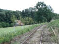 Tristní stav nevyužívané koleje ve směru k Lovečkovicím | 31.7.2010