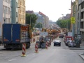 Rekonstrukce tramvajové tratě v Sokolovské ulici v úseku zastávek Balabenka-Nádraží Vysočany. | 16.6.2005