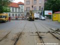 Rekonstrukce úseku tramvajové tratě ve Svobodově ulici mezi zastávkami Albertov a Výtoň začala odstraňováním původní tratě. | 15.5.2007