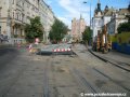 Rekonstruovaná tramvajová trať ve Svobodově ulici. | 12.6.2007