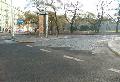Odpojené oblouky křižovatky Opletalova v pohledu od Senovážného náměstí