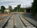 Dokončený oblouk od tramvajového mostu přivádí nyní každou kolej pod jinou část podjezdu pod holešovickým nádražím | 28.5.2010