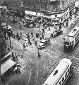 Pohled na křižovatku Tylovo náměstí v roce 1953