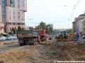 Rekonstrukce tramvajové tratě v prostoru zastávek Želivského. | 17.9.2012
