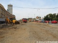 Rekonstrukce tramvajové tratě v prostoru zastávek Želivského. | 17.9.2012