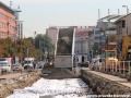 Navážení štěrku pro zřízení spodku tramvajové tratě. | 17.9.2012