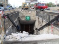 Likvidovaný střední vstup do vestibulu stanice metra Želivského. | 17.9.2012