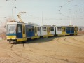 Prototypový vůz RT8D5M ev.č.0029 se ve směru od zastávky Nový Hloubětín vrací zpět do areálu vozovny Hloubětín. | 11.3.1997