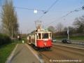 Občasná zastávka Brusnice a historická souprava motorového a vlečného vozu ev.č.2110+1522 na zvláštní lince 98. | 20.4.2006