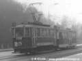 Nástupní zastávku v Motole opustila souprava vedená motorovým vozem ev.č.2236. | 13.1.1974