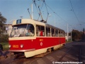 Do výstupní zastávky Vozovna Pankrác vjíždí vůz T3 ev.č.6622 vypravený na linku 6. | 16.10.1994