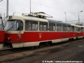 Vůz T3 ev.č.6813 odstavený na povrchové koleji v Ústředních dílnách. | 27.12.2011