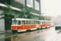 Souprava vozů T3 #6952+#6929 vypravená na linku 14 míří Radlickou ulicí k Andělu. | 5.10.2003