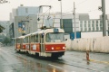 Souprava vozů T3 #6953+#6954 vypravená na linku 14 míří Radlickou ulicí od Anděla k Ženským domovům. | 5.10.2003