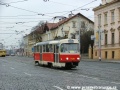 Vůz T3SUCS ev.č.7039 na lince 25 v křižovatce Špejchar