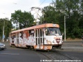 Kofola tramvaj tvořená vozem T3SUCS ev.č.7040 vjíždí do vozovny Střešovice | 7.6.2007