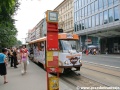 Kofola tramvaj tvořená vozem T3SUCS ev.č.7040 na Karlově náměstí | 7.6.2007