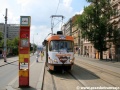 Kofola tramvaj tvořená vozem T3SUCS ev.č.7040 v zastávce Husinecká | 7.6.2007