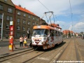 Kofola tramvaj tvořená vozem T3SUCS ev.č.7040 na Průběžné | 7.6.2007