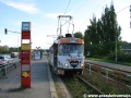 Kofola tramvaj tvořená vozem T3SUCS ev.č.7040 v zastávce Přístaviště | 13.7.2007