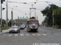 Kofola tramvaj tvořená vozem T3SUCS ev.č.7040 u křižovatky dolní Klárov | 21.6.2007