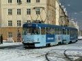 V zastávce Malovanka stanicuje souprava vozů T3SUCS ev.č.7072+7073 vypravená na linku 23. | 23.1.2005