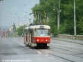 Souprava vozů T3SUCS ev.č.7155+7150 vypravená na linku 1 míří na Palmovku | 30.5.2006