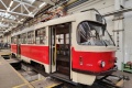 Na mimořádné opravě se v Opravně tramvají objevil střešovický retro vůz T3SUCS #7188. | 1.11.2023