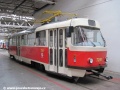 Vůz T3SUCS ev.č.7251 se v Ústředních dílnách podrobuje prohlídce stupně PÚ. | 13.6.2012