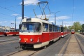 Vyřazený vůz T3SUCS #7256 slouží jako šatna pro zaměstnance na odstavném kolejišti hloubětínské vozovny v areálu Opravny tramvají. | 7.9.2020