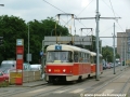K vozu ev.č.8006 přidáme druhý a v zastávce Kbelská stanicuje souprava vozů T3M ev.č.8006+8046 vypravená na odkloněnou linku 4. | 26.7.2004