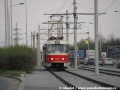 K zastávce Sídliště Hloubětín míří souprava vozů T3M ev.č.8057+8021 vypravená na linku 19. | 20.4.2010