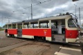 Vůz T3R.P #8219 (→ ex T3 #6464) zamířil do Opravny tramvají na svou poslední cestu a vytěžené komponenty poskytne budoucímu vozu T3R.PLF #8759. | 26.10.2023
