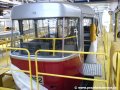 Zasklená zadní plošina rodícího se vozu T3R.PLF ev.č.8252 v Opravně tramvají Ústředních dílen. | 22.12.2006