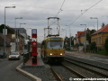 Souprava vozů T3R.P ev.č.8456+8457 vypravená na linku 20 stanicuje v zastávce Malý Břevnov. | 31.8.2010