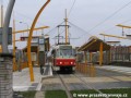 Souprava vozů T3R.P ev.č.8468+8469 na 11. pořadí linky 13 stanicuje v zastávce Geologická | 13.4.2006
