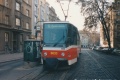Souprava vozů T6A5 ev.č.8633+8634 vypravená na linku 6 v Minské ulici. | 31.12.1997