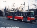 Vůz T6A5 ev.č.8645 na zkušební jízdě. | 31.3.1996