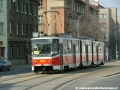 Vůz KT8D5 ev.č.9028 vypravený na linku 37 míří k zastávce Poštovská. | 3.4.2007