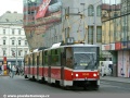 Vůz KT8D5 #9048 vypravený na linku 9 opustil zastávku Anděl a míří ke křižovatce Plzeňské a Radlické ulice. | 22.6.2004
