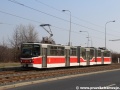 Vůz KT8D5.RN2P ev.č.9075 vypravený na linku 3 uhání od Lehovce k Sídlišti Hloubětín. | 24.3.2012