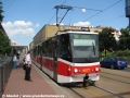 Vůz KT8D5.RN2P ev.č.9077 vypravený na linku 19 stanicuje v zastávce Balabenka. | 31.5.2011